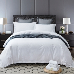Sábanas <span class=keywords><strong>de</strong></span> Hotel, Tamaño Individual, 60% Algodón, 40% Poliéster, 200 Hilos, Sábana Plana Blanca para Ropa <span class=keywords><strong>de</strong></span> Cama <span class=keywords><strong>de</strong></span> Hotel - Product Image 6