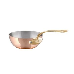 Round Shape <b>Large</b> Copper Pure Material Food <b>Bowl</b> With Brass Handles Best Selling Kitchen Ware - Product Image 2