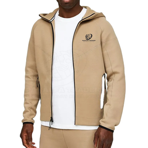 Manteau décontracté pour hommes fabriqué au Pakistan avec poche imprimée à glissière et tissu tissé à broderie courte Style d'automne - Product Image 5