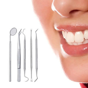 Kit d'hygiène dentaire professionnel Outils de soins bucco-dentaires Ensemble d'examen dentaire en acier inoxydable - Product Image 2