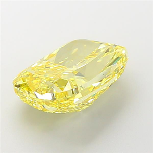 Diamante radiante cultivado en laboratorio, gema suelta, corte cojín, color amarillo vivo, certificado, tipo CVD, brillo deslumbrante, joyería fina atemporal. - Product Image 4