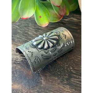 Ethnic Style Navajo-Made Sterling Silver <b>Bear</b> Ponytail Holders - Product Image 3