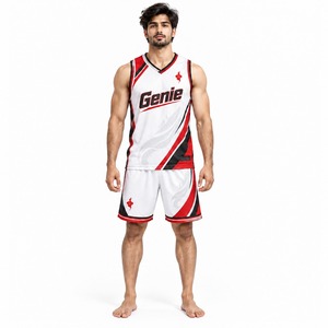 Vêtements de sport légers et respirants pour l'entraînement en équipe et la compétition avec service OEM, uniforme de basket-ball pour hommes, maillot et short athlétiques - Product Image 1