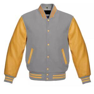 Chaqueta Varsity de Béisbol Personalizada para Hombre, de Alta Calidad, para Invierno, con Cuello Alto y Mangas de Forro Polar, al por Mayor - Product Image 3