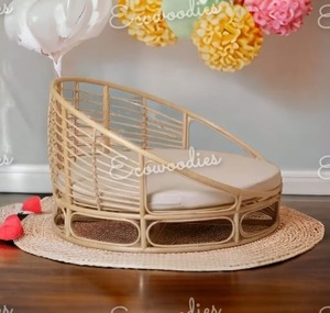 Cama para niños de bambú natural ecológica hecha a mano, muebles para niños y decoración de guardería, muebles para bebés para dormitorio y sala de estar - Product Image 6