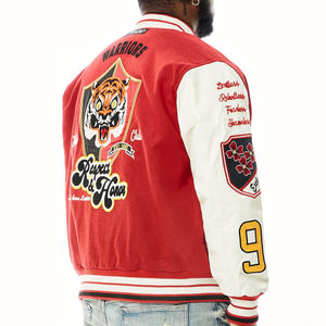 Chaquetas Varsity Bordadas para Hombre, Precio al por Mayor Personalizado 2026, Patrón Personalizado, 100% Transpirables - Product Image 4