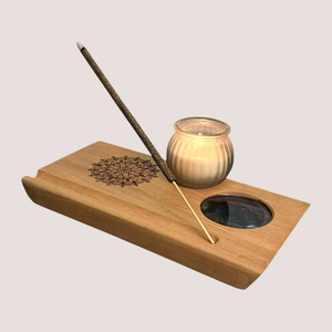 Decorative Handcrafted Durable Wooden <b>Incense</b> <b>Stick</b> <b>Holder</b> Ash Catcher Burner <b>for</b> Religious Indian <b>Incense</b> Spiritual Home Office - Product Image 1