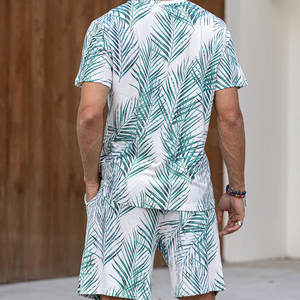 Recién llegado, pantalones cortos informales y camiseta de manga corta para hombre, conjunto de estilo callejero moderno para el verano - Product Image 4