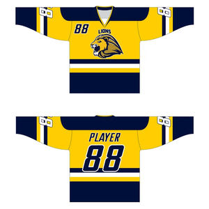 Diseña tu propio logotipo Jersey de hockey sobre hielo Uniforme sublimado de alta calidad - Product Image 6