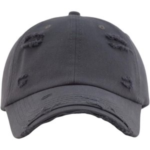 Gorra de mezclilla desgastada ajustable para hombres y mujeres con logotipo personalizado Gorra de béisbol de algodón Vintage para pedidos al por mayor B2B - Product Image 1