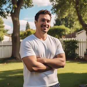 T-shirt à manches courtes pour homme, taille plus, col rond, 100% coton jersey, personnalisable, OEM - Product Image 4