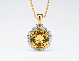 Collar con colgante de plata de ley 925 pura chapado en oro de 18 quilates de moda simple para mujeres y niñas joyería - Product Image 3