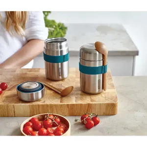Thermos alimentaire durable Black+Blum en acier inoxydable, couleur noire - Product Image 2