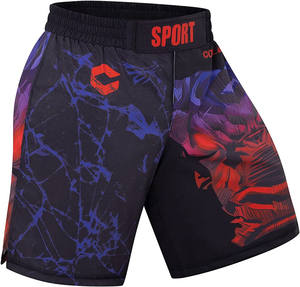2025 Short de boxe en tissu Satin écologique personnalisé de haute qualité 100% coton Muay Thai Kickboxing MMA Arts martiaux porter solide - Product Image 1