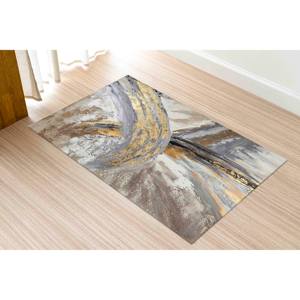 Alfombra Impresa: Tapete para Puerta, Tinta de Alcohol, Mármol, Salón, Lujo, Guardería, Plateado, Decorativo, Oficina, Grueso, Alfombra de Terciopelo - Product Image 5