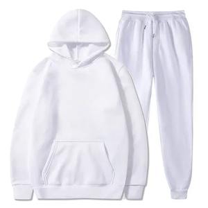 Ensemble de survêtement en molleton de base en polyester/coton écologique pour hommes, ensemble de jogging, vente en gros, vêtements de sport unisexe - Product Image 6