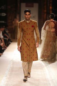 2024 Designer Silk Sherwani <b>Pant</b> Beautiful Hand Zardozi Embroidery Single Breasted Plus Size Wedding Suit for Parties Weddings - Product Image 2