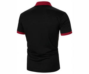 Fermeture éclair pour chemises à manches courtes, tissu jersey respirant, motif uni brodé, impression par décharge, style streetwear - Product Image 5