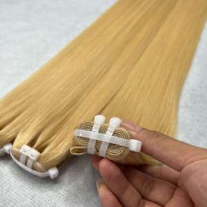 Wholesale Price 613 Cuticle Aligned Raw Hair, Vietnamese Blonde Raw Human Hair Straight Bundles Hair Extensions from One Donor - Product Image 4