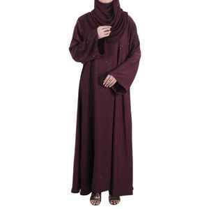 Full Body White Islamic Jilbab <b>For</b> Women Featuring Niqab Style Face Cover And Wide Butterfly Sleeves Modest Abaya Style Garment - Product Image 1