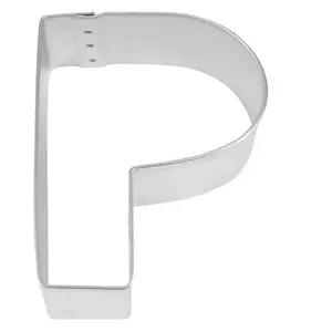 Металлический Алфавит Буква P 3-дюймовый резак для точной резки, что создает впечатляющие результаты, Стильный винтажный резак для печенья