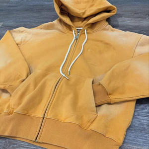 Sudaderas con capucha personalizadas Vintage lavado con ácido Sudadera con capucha Stone Washed Oversized Old Sweater Sun Faded Boxy Fit Unisex Sudadera con capucha de gran tamaño para hombres - Product Image 2