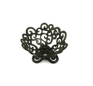 Corbeille à fruits vintage de luxe en aluminium fait main, couleur et taille personnalisées, noir poli, panier de service, maison, bureau, élégant, mariage - Product Image 3