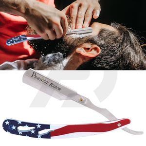 Rasoir professionnel pour hommes avec manche en acier inoxydable et lames interchangeables - Product Image 6