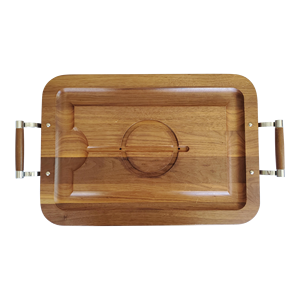 rustic <b>wooden</b> serving tray <b>wooden</b> serving tray for hotel use serving tray for restaurant kitchen decor dinner serving tray - Product Image 3