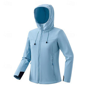 Veste de randonnée respirante en tricot pour femmes avec poches utilitaires, vêtements de sport légers et extensibles, vêtements softshell pour femmes - Product Image 2