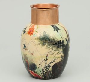 Picher d'eau en métal cuivré supérieur avec des avantages pour la santé ayurvédiques disponibles imprimés personnalisés parfaits pour les cadeaux et un usage domestique - Product Image 3
