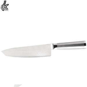 Juego de cuchillos de chef de acero Damasco para cocina profesional hecho a mano, diseño personalizado de alta calidad, corte con mango de madera dura de acero inoxidable - Product Image 3