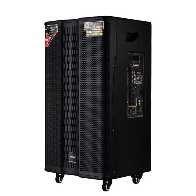 M High Quality Portable Bluetooth Speaker High Powered 200W 15 Inch Trolley Speaker Supports Usb/Sd Card