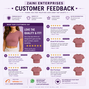 Women Slim Crop <b>Top</b> T-Shirt Premium 200 GSM Cotton Jersey Knitted Orange Black Short Sleeve Rib Trim Streetwear Trendy Apparel - Product Image 6
