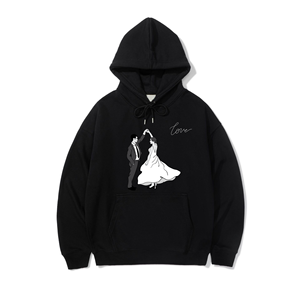Haute qualité coton uni lourd noir surdimensionné unisexe personnalisé hommes grande taille hommes polaire pull à capuche sweats - Product Image 4