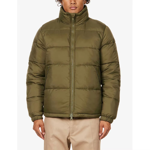 Top Selling High Quality Men Hooded <b>Canvas</b> Bubble Winter Jacket Custom Design Front Logo Wholesale - Product Image 3