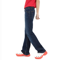 Pantalones Casuales de Lona para Mujer, Estilo Moderno, Recién Llegados, Precio Económico, Alta Calidad, Corte Acampanado Oscuro, Impermeables y Transpirables
