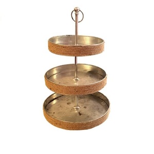 Soporte de plato de pastel plegable multifuncional, soporte de Metal para pastel al mejor precio, soporte de servidor de pastel de taza de acabado brillante - Product Image 3