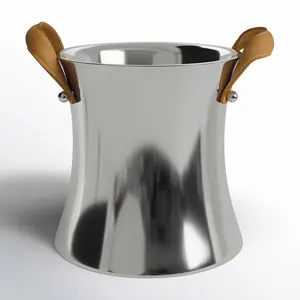 Cubitera de Hielo Negra Mate de Alta Gama, Modelo de Tendencia Global Hecho a Mano, con Asas de Pared, Cubitera Premium con Base Pulida, Zahid exports - Product Image 6