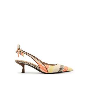 Sandales à talons Valentino Slingback Foulard VVV - Product Image 1