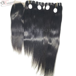 Venta al por mayor de fábrica, máquina de extensiones de cabello de trama, máquina de trama 100%, cabello humano Real, cutícula completa, cabello alineado - Product Image 1