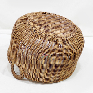 Artex Dong Thap <b>Plastic</b> <b>Basket</b> with Cover Collapsible Laundry <b>Basket</b> Wicker <b>Basket</b> with <b>Plastic</b> Liner Folding Picnic <b>Basket</b> - Product Image 3