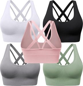 Soutien-gorge de sport pour femme de qualité supérieure, ultra confortable et respirant, avec logo frontal, pour la course et l'entraînement - Utilisation flexible pour adultes - Product Image 5