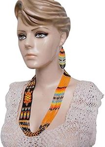 Ấn Độ Bohemia Phong <span class=keywords><strong>C</strong></span>ách Đa-Hàng Hạt Giống Hạt Dây Chuyền Và Bông Tai Set Wedding/Đảng Đồ Trang Sứ<span class=keywords><strong>c</strong></span> Thời Trang Bán Buôn - Product Image 3