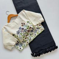 Vente chaude Belle Dressing Fancy Outfit Lourd Dernier Handloom Coton Avec Blouse De Travail Et Saree Fournisseur Et Exportateur Indien