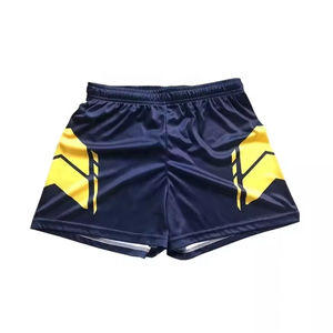 Shorts de rugby respirants en twill 100 % polyester de haute qualité, vêtements d'équipe avec logo personnalisé et impression par sublimation - Product Image 1