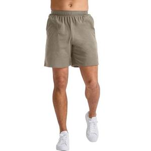 Shorts de vêtements pour hommes à taille élastique Shorts de grande taille en coton respirant d'été de couleur unie pour vêtements de sport Shorts de jogging - Product Image 1