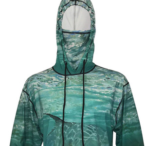 Chaqueta de Pesca Personalizada de Manga Larga con Protección Solar UPF 50+, Transpirable, que Absorbe la Humedad, con Capucha, Secado Rápido, Logotipo Frontal - Product Image 2