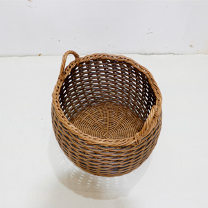 Portable Woven Collapsible <b>Plastic</b> Laundry <b>Basket</b> with Lid and Proofing Design - Product Image 1