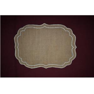 แผ่นรองจานทรงสแกลลอปทำจากปอกระเจา ขนาด 38 ซม. สไตล์เรียบง่าย สำหรับตกแต่งบ้าน ราคาดีที่สุด - Product Image 2